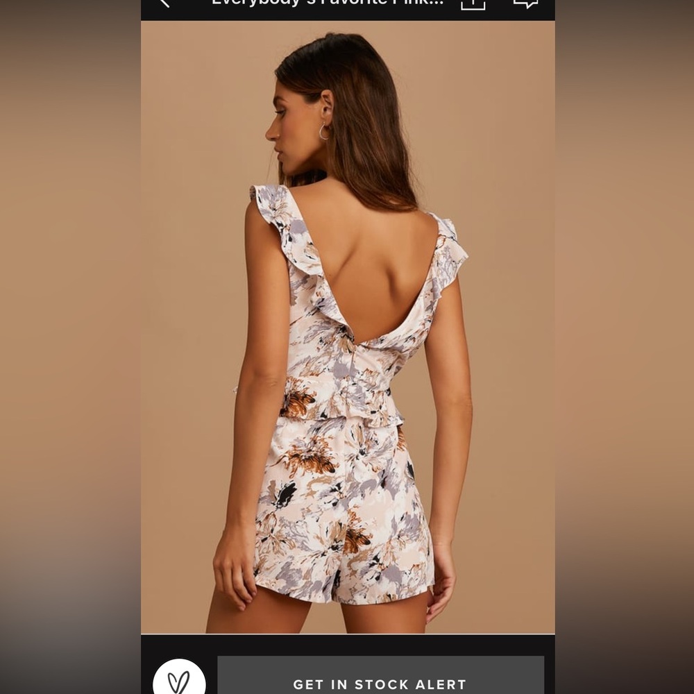 Pretty Floral Romper - Picture 2 of 13